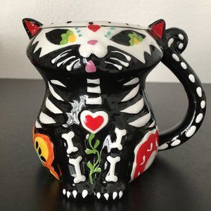 Day of the Dead 3D Cat Mug